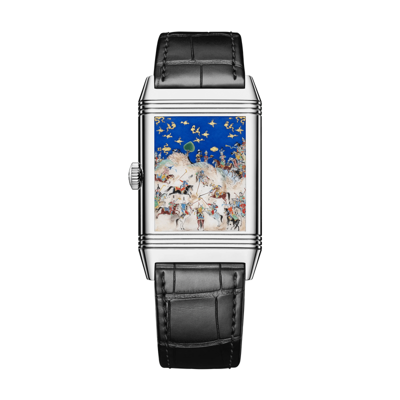 White Gold Reverso Tribute Enamel Men’s Watch Q39334S1