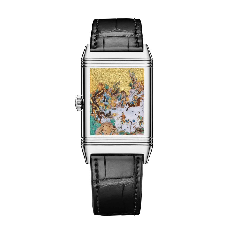 White Gold Reverso Tribute Enamel Men’s Watch Q39334S2