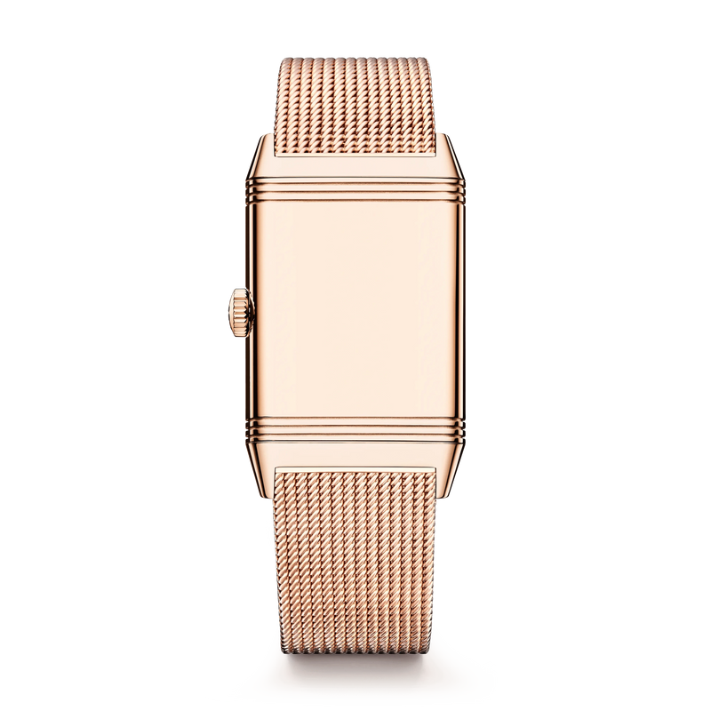 Pink Gold Reverso Tribute Monoface Small Seconds 'Or Deco' Men’s Watch Q713216J
