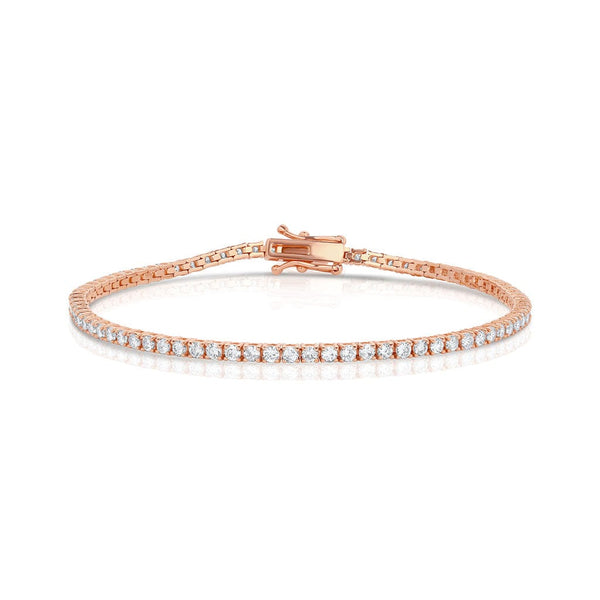 Rivière 18kt Rose Gold 2.32ctw Diamond Tennis Bracelet