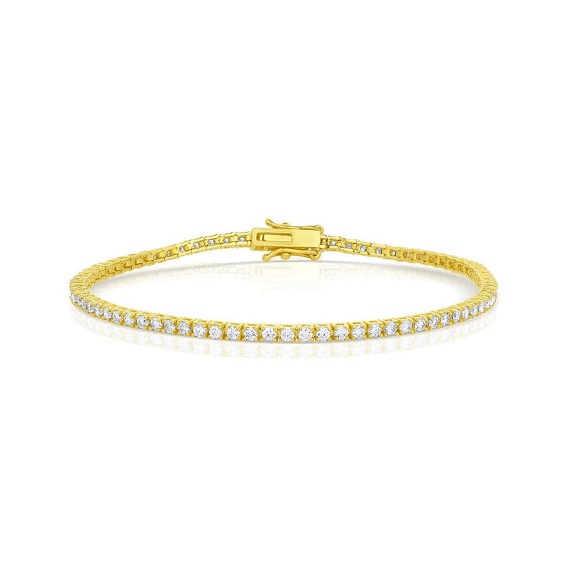 Rivière 18kt Yellow Gold 2.06ctw Diamond Tennis Bracelet