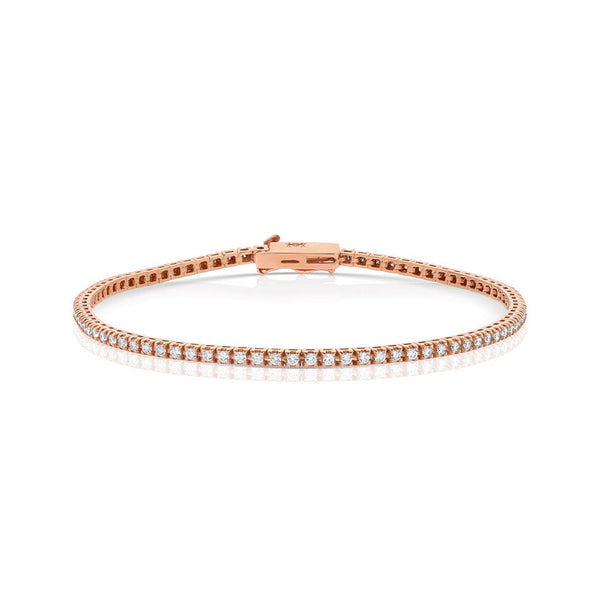 Rivière 18kt Rose gold 0.96ctw Diamond Tennis Bracelet