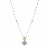 Rivière Platinum Fancy Yellow-Orange Diamond Necklace, GIA Certified