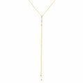 18kt Yellow Gold 0.74ctw Diamond Lariat Necklace