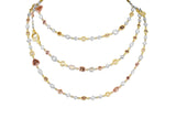 Multicolor Multi-Shape Diamond Rivière Necklace