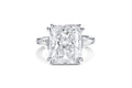 Platinum Radiant-Cut Diamond Ring