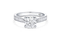 Platinum Round Brilliant-Cut Diamond Ring