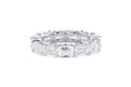18K White Gold Lugano Crisscut Diamond Eternity Ring