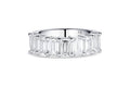 Platinum Seven-Stone Emerald-Cut Diamond Ring