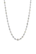 Platinum Multicolor Diamond Rivière Necklace – 14.87 Carats