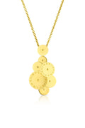 Estate Bvlgari Cicladi 18K Yellow Gold Seven-Disc Pendant Necklace