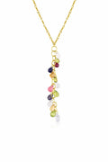 Estate Tiffany & Co. Vintage 18K Yellow Gold Briolette Gemstone Necklace