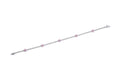 Estate 18K White Gold Pink Sapphire & Diamond Flower Tennis Bracelet