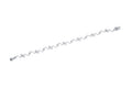 Estate 18K White Gold Wavy Link Bezel-Set Diamond Bracelet