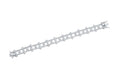 Estate 18K White Gold Two-Row Clover Diamond Tennis Bracelet