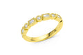 18K Yellow Gold Baguette & Round Diamond Halfway Band – 0.32 CTW