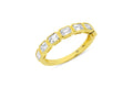 Yellow Gold Emerald Cut Diamond Band $5,490