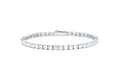White Gold Emerald Cut Diamond Tennis Bracelet $28,490