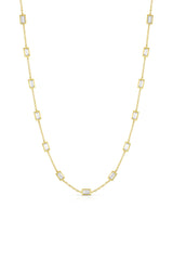 Salavetti Brillante 18K Yellow Gold 7.75-Carat Baguette Diamond Necklace