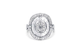ESTATE BVLGARI ASTRALE MEDALLION DIAMOND COCKTAIL RING