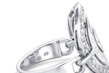ESTATE BVLGARI ASTRALE MEDALLION DIAMOND COCKTAIL RING
