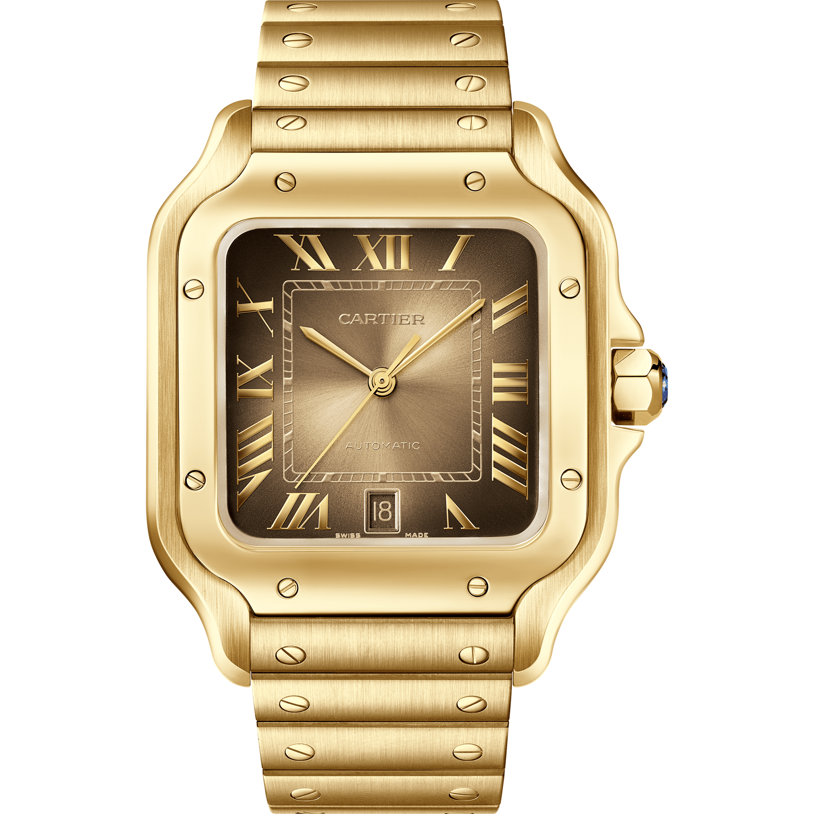 Cartier ゴールド アナログ腕時計 Santos de Cartier watch CRWGSA0095 – CJ Charles Jewelers