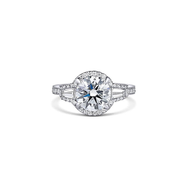 Rivière Platinum 2.05ct Brilliant Cut Diamond Baguette Ring, GIA Certified