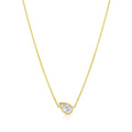 Rivière 18kt Yellow Gold 1.05ct Pear-Shaped Pendant Necklace, GIA Certified
