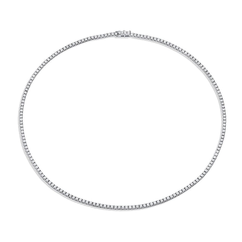 Rivière 18kt White Gold 6.02ctw Diamond Tennis Necklace