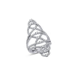 Gregg Ruth 18kt White Gold 1.55ctw Diamond Lace Ring