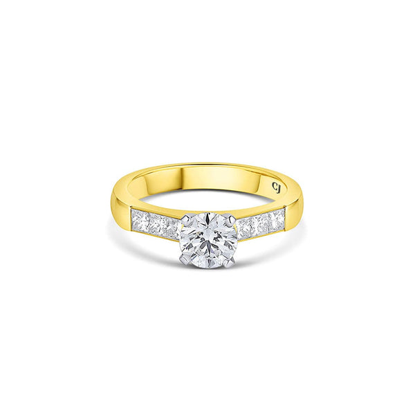 Estate 18kt Yellow Gold 0.74ct Diamond Ring, GIA Certified
