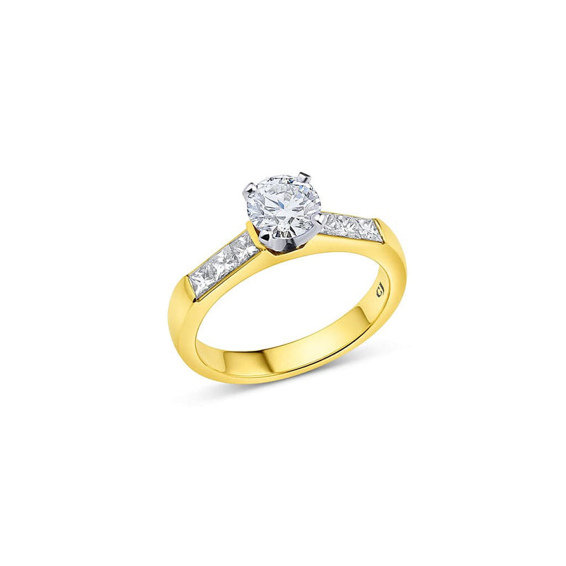 Estate 18kt Yellow Gold 0.74ct Diamond Ring, GIA Certified