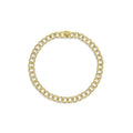 18kt Yellow Gold 1.00ctw Diamond Link Chain Bracelet