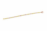 Rivière 18k Gold Multicolored Diamond Bracelet, GIA Certified