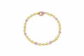 Rivière 18k Gold Multicolored Diamond Bracelet, GIA Certified