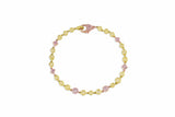 Rivière 18k Gold Multicolored Diamond Bracelet, GIA Certified