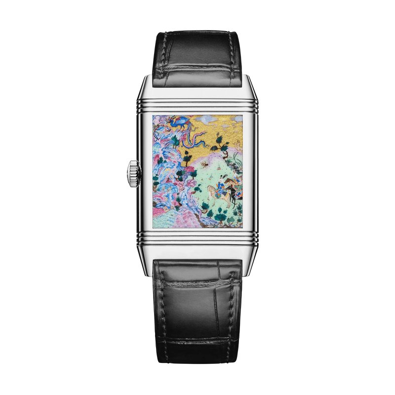White Gold Reverso Tribute Enamel Men’s Watch Q39334S3
