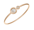 Happy Spirit Rose Gold Bangle Bracelet