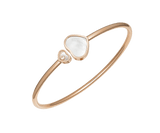 Happy Heart Bangle Mother of Pearl