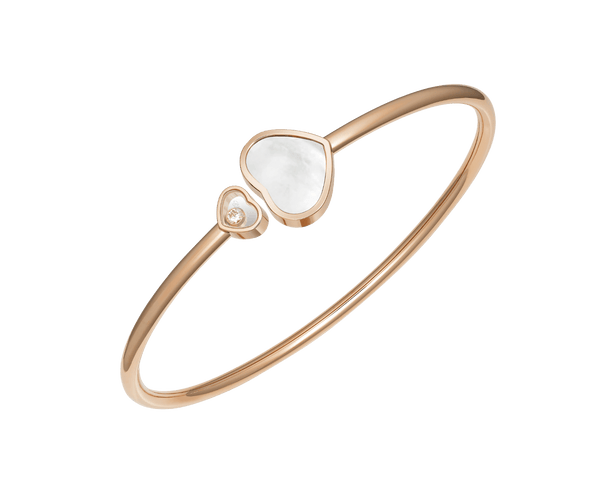 Happy Heart Bangle Mother of Pearl