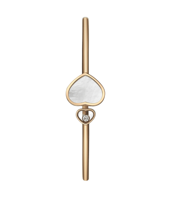 Happy Heart Bangle Mother of Pearl