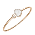 Happy Heart Bangle Mother of pearl
