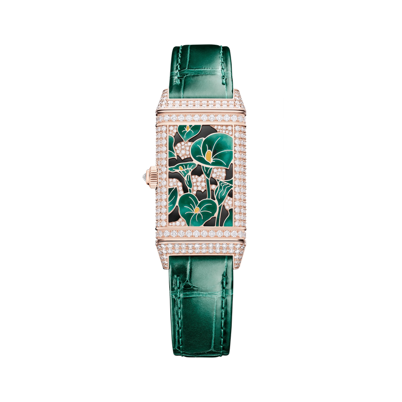 Pink Gold Reverso One Precious Flowers Women’s Watch Q3292434