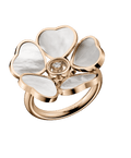 Happy Hearts Flower Ring Mother Of Pearl