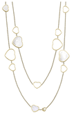 Happy Hearts Sautoir necklace Mother of Pearl