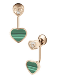 Happy Hearts Earrings Malachite
