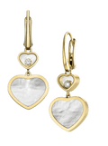 Happy Hearts Drop Earrings Yellow Gold