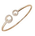 Happy Diamonds Icons Joaillerie Rose Gold Bangle Bracelet