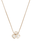 Happy Hearts Wings Necklace Mother of Pearl