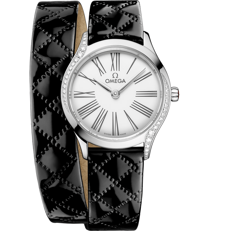 OMEGA de Ville Mini Trésor Steel Diamonds Watch 428.17.26.60.04.007